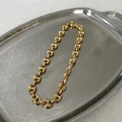 【15】 ネックレス　大ぶり　ゴールド　44センチ