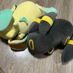 ポケモンセンター すやすや ブラッキー BIG ぬいぐるみ 2017 ※色褪せ有 ポケモンセンター すやすや ブラッキー BIG ぬいぐるみ 2017