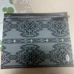 北海道民芸品 アイヌ織 クラッチバック