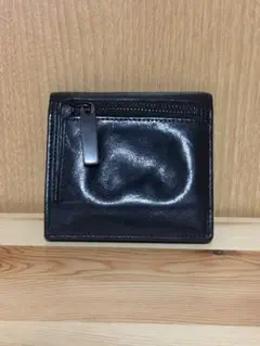 PATRICK STEPHAN コンパクトウォレット　二つ折　財布　黒　シルバー