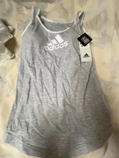 adidas 吸汗速乾 タンクトップ L グレー