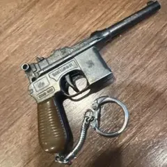 未使用金属製ストラップmiritaryM1898玩具ピストル火薬式可動ハンマー