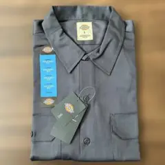 新品　タグ付きDickies ワークシャツ Lサイズ チャコール