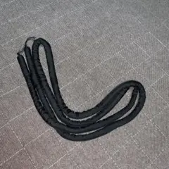 未使用 正絹 帯締め 丸くげ 黒 喪服用