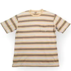 90s hang ten ハンテン ボーダー Hロゴ 半袖 Tシャツ