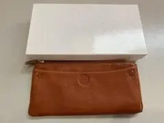 【未使用】box21 長財布 L字ファスナー　本革　レディース