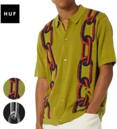 HUF 半袖ニット ポロ