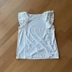 VIS フリル袖　フレンチスリーブTシャツ