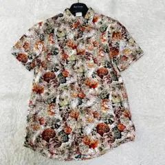 美品　J.FERRY MEN　アロハシャツ　48　花柄　総柄　コットン