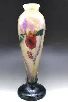 エミール・ガレ 1900年頃 希少作品 象嵌技法 大型花瓶