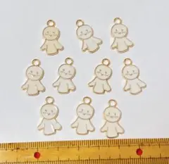 てるてる坊主　エナメルチャーム 10個