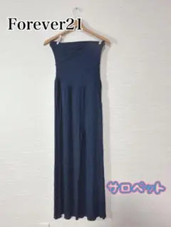 Forever21 ネイビー サロペット