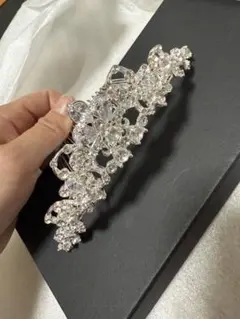 クリスタルティアラ シルバー 約25cm