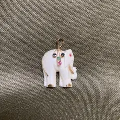 象モチーフ ペンダントヘッド トップ チャーム
