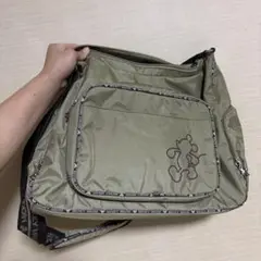 ミッキーマウス オリーブグリーン ショルダーバッグ