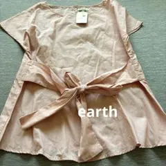 未使用[earth]ピンクカットソー