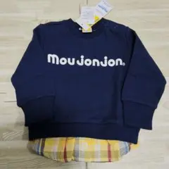 【新品未使用】moujonjon ネイビー トレーナー サイズ80