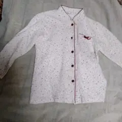 花柄コットンボタン付きパジャマ上