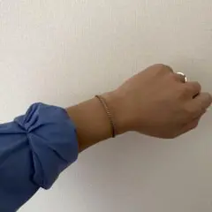 シルバー ツイストデザイン バングル
