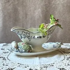 ソーシエール フランスアンティーク サルグミンヌ モーツァルト 希少 ラスト 希少 Sarreguemines Mozart サルグミンヌ モーツァルト
