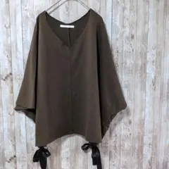 CHIGNONSTARシニヨンスター　ブラウン　カーキー　ドルマンスリーブ