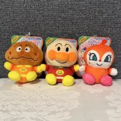 【新品未使用】アンパンマンぬいぐるみ3点セット(24時間以内発送！)