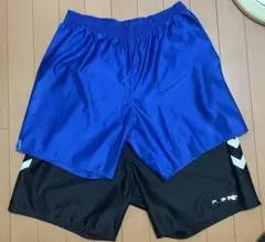 hummel ハンドボールパンツ 青＆黒セット