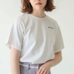 idem logo T-shirt/idemロゴ刺繍Tシャツ