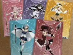 魔法少女まどか☆マギカ 特典ブロマイド 5種コンプリートセット
