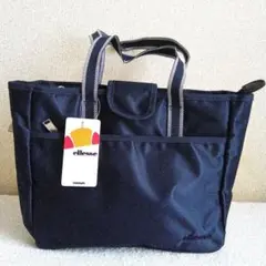 【新品】ellesse ネイビー トートバッグ　縦27横31奥行10cm