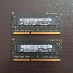 MICRON製 メモリ2GB×2枚