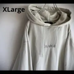 X-LARGE 定番刺繍ロゴ スウェットパーカー エクストララージ Mサイズ