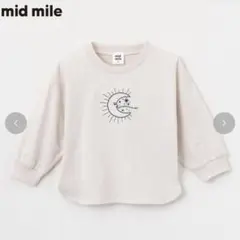【新品未使用】mid mile 月と星刺繍 トレーナー