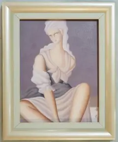 2142 東郷青児 美人画 複製画 洋画家 二科会 額装 2142 東郷青児 美人画 複製画 洋画家 二科会 額装