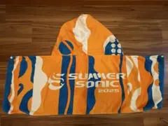 Summer sonic2025フード付きタオル オレンジ