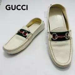 GUCCI ドライビングシューズ 37 シェリー /ホースビット