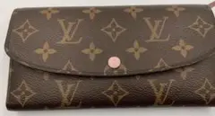 LOUIS VUITTON モノグラムポルトフォイユエミリー ローズバレリーヌ