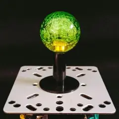 アケコン レバーボール ライム/レモン オリジナル染色 送料込