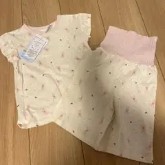 新品未使用 うさぎ柄半袖パジャマ 90cm