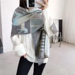 人気 ストール 馬 ブランケット 大判 膝掛け 上品 韓国 カシミアタッチ