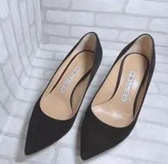 美品☆PELLICO スエード ブラック パンプス