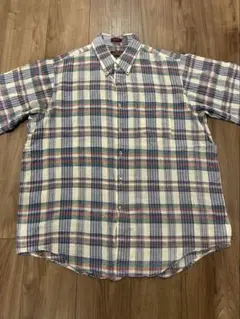 90s USA製　マドラスチェックシャツ