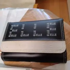 ELLE 三つ折り財布 ブラック