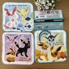 ポケモン ミニタオルハンカチ 3枚 新品 ①イーブイ フレンズ