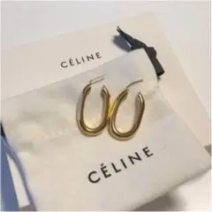 セリーヌ CELINE トリオンフ チェーンフープピアス