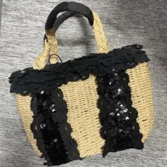 カゴバック（スパンコール付き）