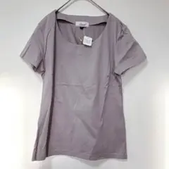未使用☆ アミカル【M】半袖Tシャツ/綿100% シンプル カジュアル 春夏