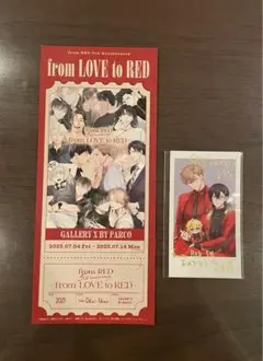 from RED 5th真夜中の俺を見て Luria チェキ風カード 入場者特典