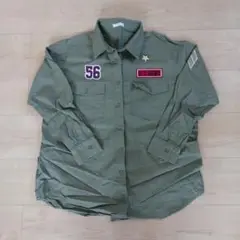 レディース長袖シャツ　カーキ　S