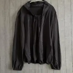 美品【COMME CA】コムサ　長袖　きれいめカットソー　チャコールグレー　9